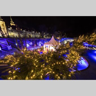 Advent auf der Murinsel in Graz | © Graz Tourismus | Harry Schiffer