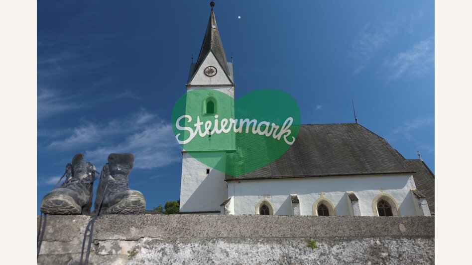 Am Weststeirischen Jakobsweg bei der Jakobskirche in Geisthal | © STG | Harry Schiffer | ETZ-Pilgrimage Europe SI-AT