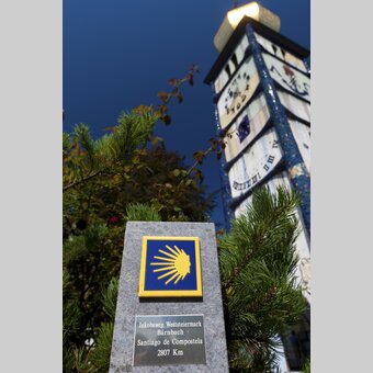 St. Barbarakirche Hundertwasser in Bärnbach | © STG | Harry Schiffer | ETZ-Pilgrimage Europe SI-AT