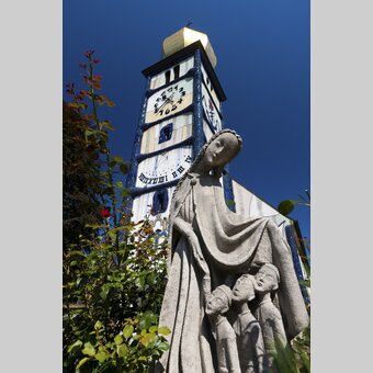 St. Barbarakirche Hundertwasser in Bärnbach | © STG | Harry Schiffer | ETZ-Pilgrimage Europe SI-AT