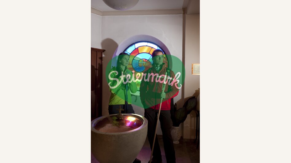 In der St. Barbarakirche Hundertwasser in Bärnbach | © STG | Harry Schiffer | ETZ-Pilgrimage Europe SI-AT