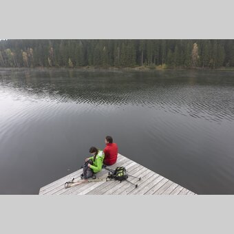 Rast am Packer Stausee | © STG | Harry Schiffer | ETZ-Pilgrimage Europe SI-AT