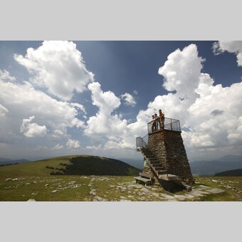 Peter Bergner Warte auf der Pretul | © STG | Harry Schiffer | ETZ Projekt Hiking & Biking SI-AT
