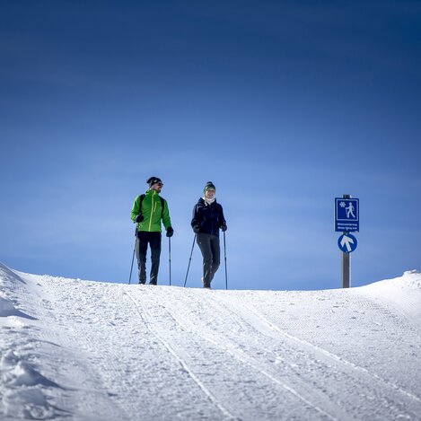 Winterwandern mit Aus- und Weitblicken auf der Tauplitz | © STG | Tom Lamm