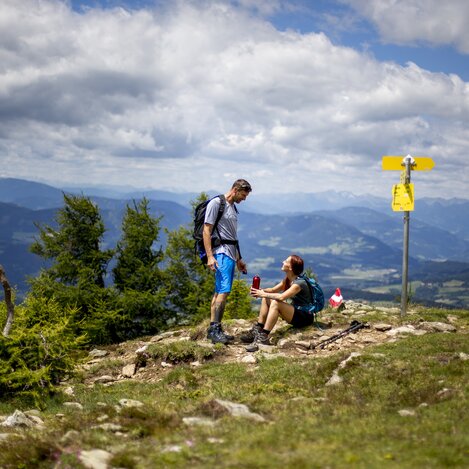 Wandern mit Weitblick im Naturpark Zirbitzkogel-Grebenzen  | © STG | Tom Lamm