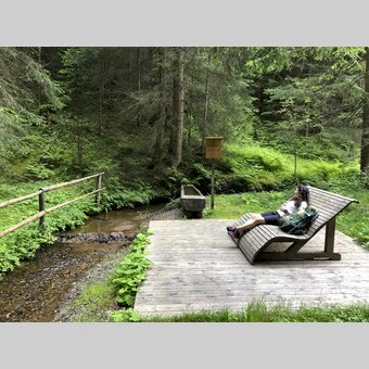 Rast bei der Kneippanlage im Krakautal | © STG | Martina Traisch