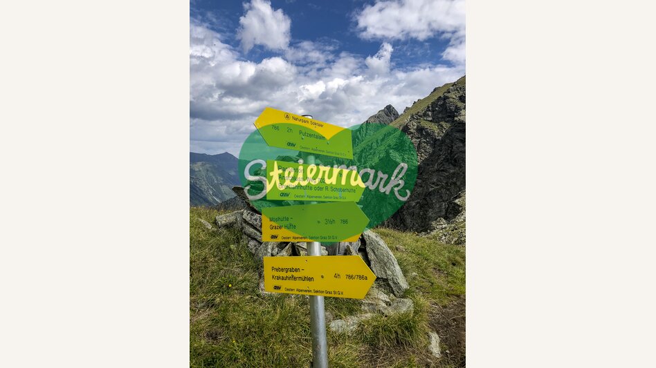 Wandertafeln zur Orientierung in den Schladminger Tauern | © STG | Martina Traisch