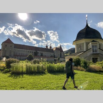 Ankunft beim Stift St. Lambrecht | © STG | Martina Traisch