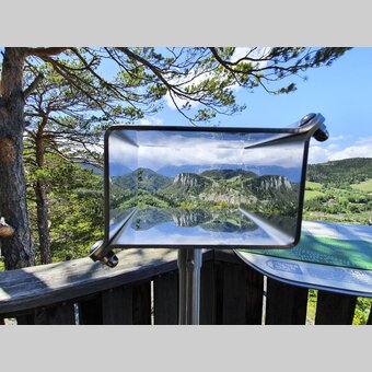 20 Schilling-Blick am Bahnwanderweg am UNESCO Weltkulturerbe Semmeringbahn | © STG | Günther Steininger