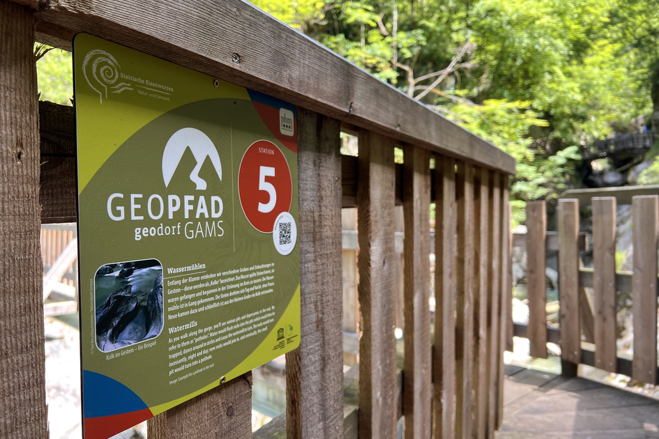 Geo trail in the Nothklamm gorge in the Eisenwurzen Nature Park | © STG | Günther Steininger