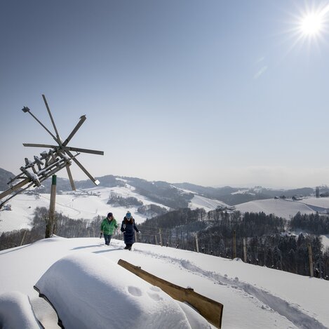 Winterwandern unterm Klapotetz in der Südsteiermark | © STG | Tom Lamm