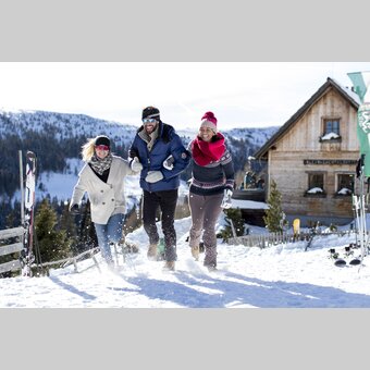 Winterspaß bei der Kleinlachtalhütte | © STG | Tom Lamm