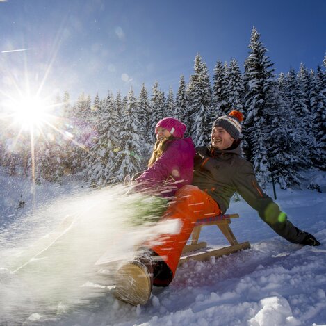 Rodeln auf der Hochwurzen | © STG | Tom Lamm