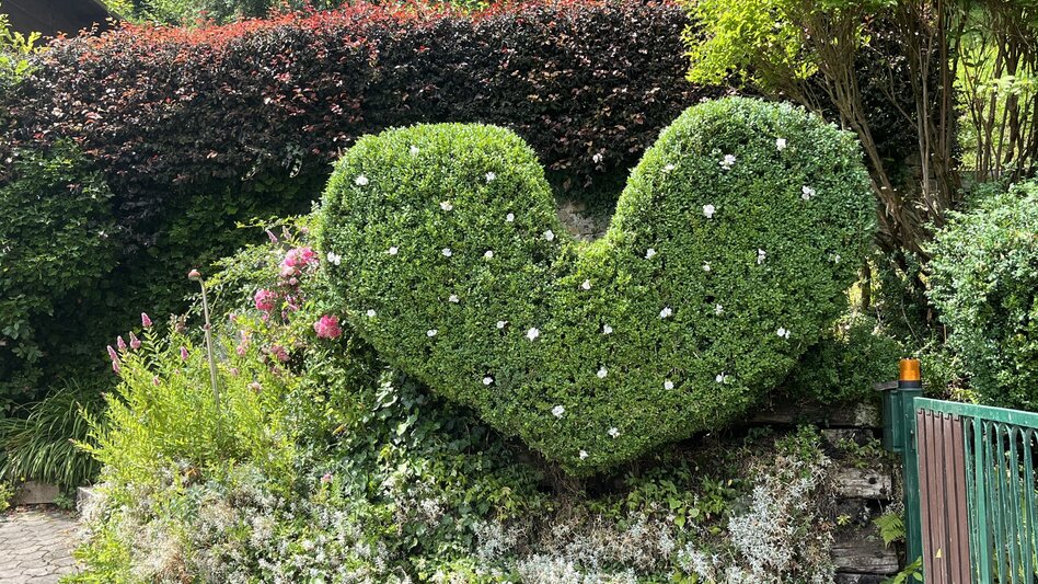 Maria Breymann gestaltete ihr Steiermark-Herz originalgetreu in grün und weiß. 