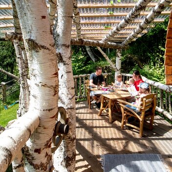 Terrasse der Fasslhütte | © Bauernhof Mandl | Bauernhof Mandl