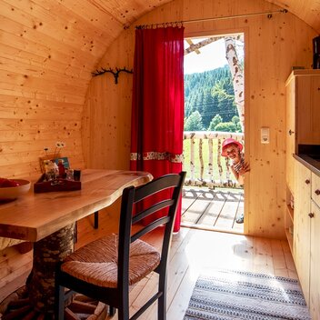 Ungewöhnliche Unterkunft - Fasslhütte | © Bauernhof Mandl | Bauernhof Mandl