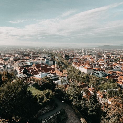 Aussicht vom Schlossberg in Graz  | © Sarah Valda | © Sarah Valda