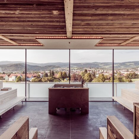 Der Ausblick der Sauna | © Therme Nova | Therme Nova | © Therme Nova