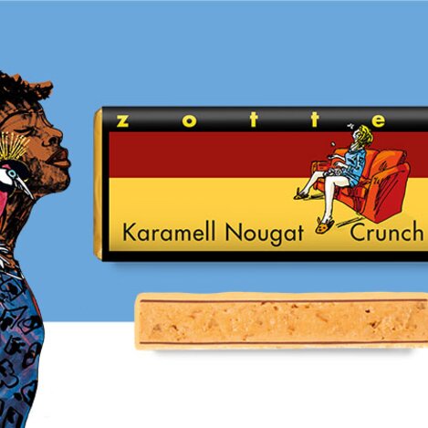 Die neue Karamell-Nougat-Crunch | © Zotter Schokolade | Zotter Schokolade