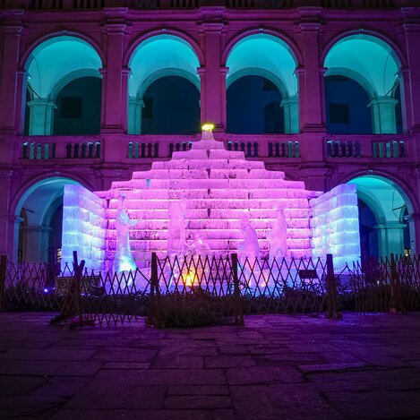 Eiskrippe im Landhaushof | © STG | Jaden Gynes