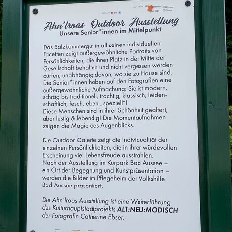 Outdoor-Ausstellung im Zuge der Kulturhauptstadt 2024 | JE