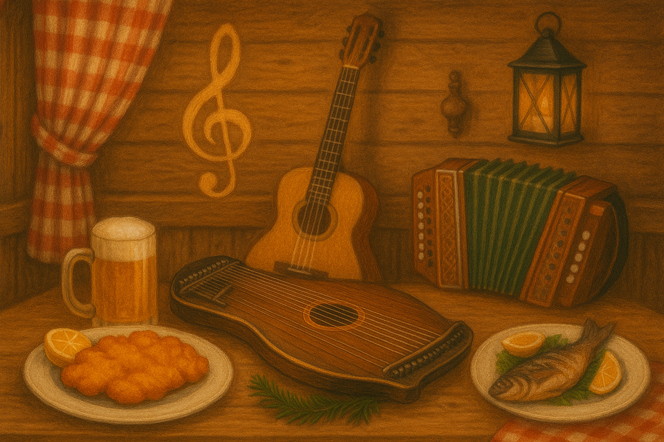 Instrumente am Tisch