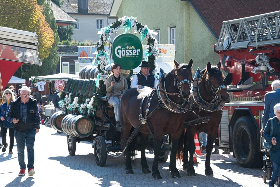 Herzförmige Lebkuchen in bunten Farben hängen an Schnüren. Im Hintergrund leuchten unscharfe Lichter und schaffen eine festliche Stimmung. | © Echtzeit TV