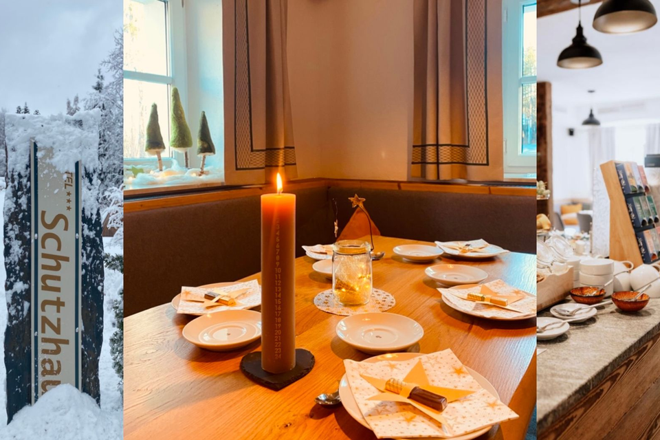 Ein Flyer für einen Adventsbrunch mit gemütlichem Ambiente. Das Angebot umfasst regionale Köstlichkeiten und Getränke inklusive. | © Das Schutzhaus am hohen Camper_Bad Aussee