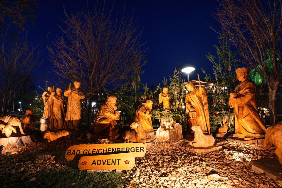 Die Holzkrippe beim Advent wia's früher wor in Bad Gleichenberg. | © Thermen- & Vulkanland
