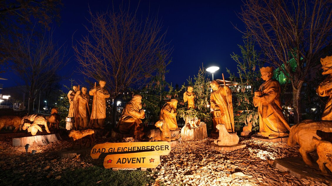Die Holzkrippe beim Advent wia's früher wor in Bad Gleichenberg. | © Thermen- & Vulkanland