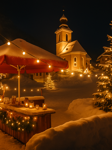 Symbolic image New Year's Eve at the village square