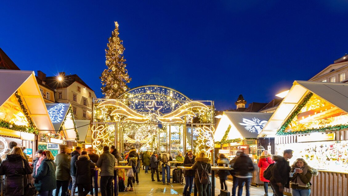 Christkindlmarkt am Hauptplatz | © Graz Tourismus - Harry Schiffer