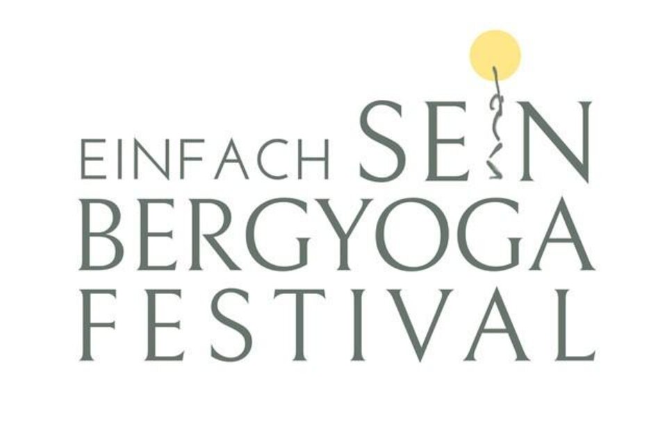 Das offizielle Logo des Festivals – klar, ruhig und mit dem charakteristischen Sonnensymbol. | © Das Bergyogafestival