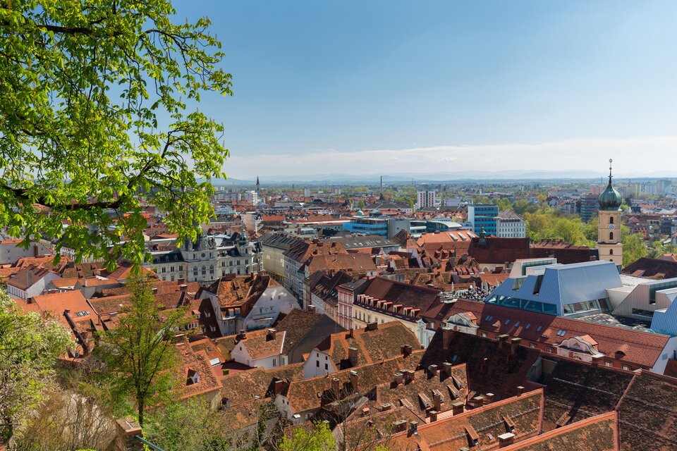 Dachlandschaft Graz | © Region Graz, Harry Schiffer
