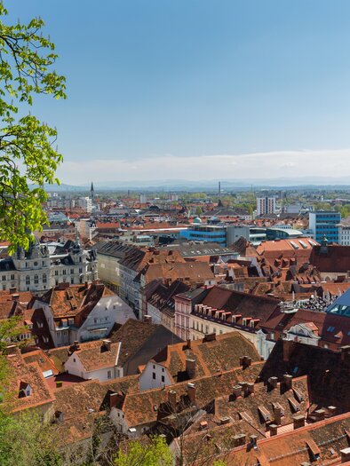 Dachlandschaft Graz | © Region Graz, Harry Schiffer