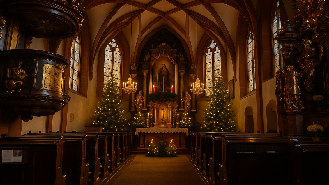 Symbolbild heilige Messe am Christtag