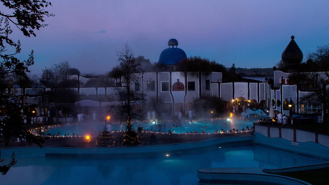 Kerzenschein & Stille Rogner Bad Blumau | © Hundertwasser Architekturprojekt