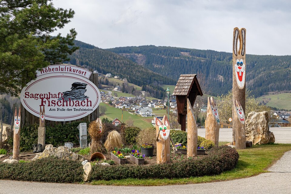 Osterhasendorf_Ortseinfahrt_Oststeiermark | © Oststeiermark Tourismus