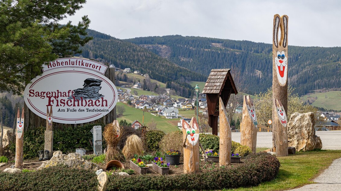 Osterhasendorf_Ortseinfahrt_Oststeiermark | © Oststeiermark Tourismus