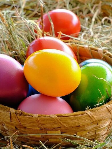 Easter eggs in the nest | © Pixabay