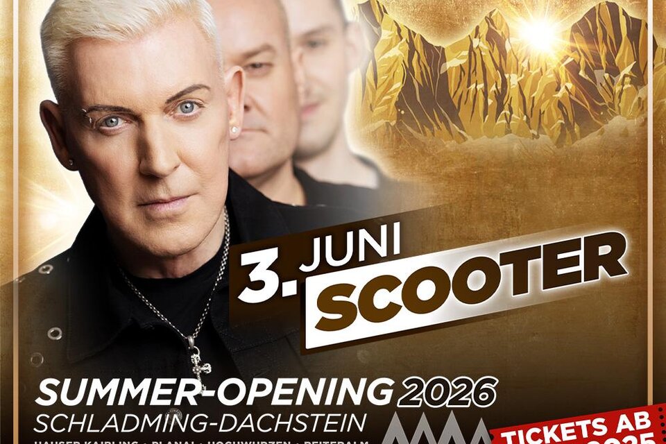 Scooter - Summer-Opening Schladming-Dachstein | © Leutgeb Entertainment
