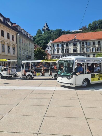 elektroshuttle | © -graz-stadtrundfahrten- | © -graz-stadtrundfahrten-