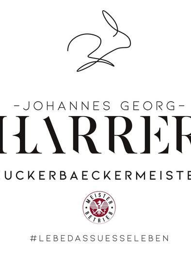 An elegant logo by Johannes Georg Harrer, master confectioner. The design combines fonts and a sweet motif. | © Tourismusverband Oststeiermark