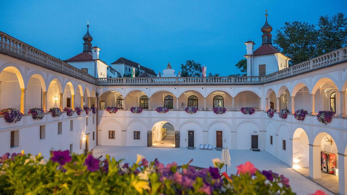 Gartenschloss Herberstein abendliche Stimmung. | © Gartenschloss Herberstein