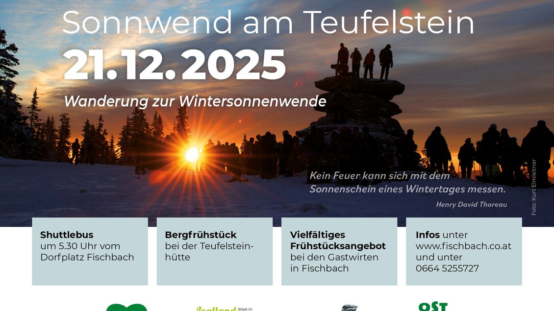 Flyer Wanderung Wintersonnwend_Oststeiermark | © Tourismus Fischbach