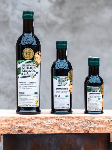 Kürbiskernöl der Ölmühle Kaufmann | © RM SW GmbH | webquartier.at