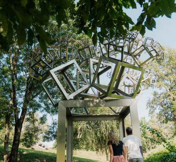 Sculpture: 3D Fractal by Hartmut Skerbisch | © Region Graz - studio draussen | © Region Graz - studio draussen