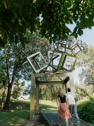 Sculpture: 3D Fractal by Hartmut Skerbisch | © Region Graz - studio draussen | © Region Graz - studio draussen