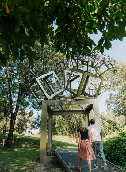 Sculpture: 3D Fractal by Hartmut Skerbisch | © Region Graz - studio draussen