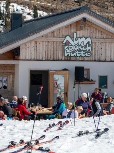 Die Almrauschhütte im Winter | © Paller | Naturerlebnis Bürgeralm / Foto: Paller | © Paller
